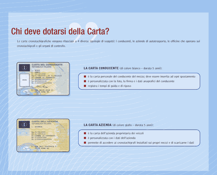 carte cronotachigrafo